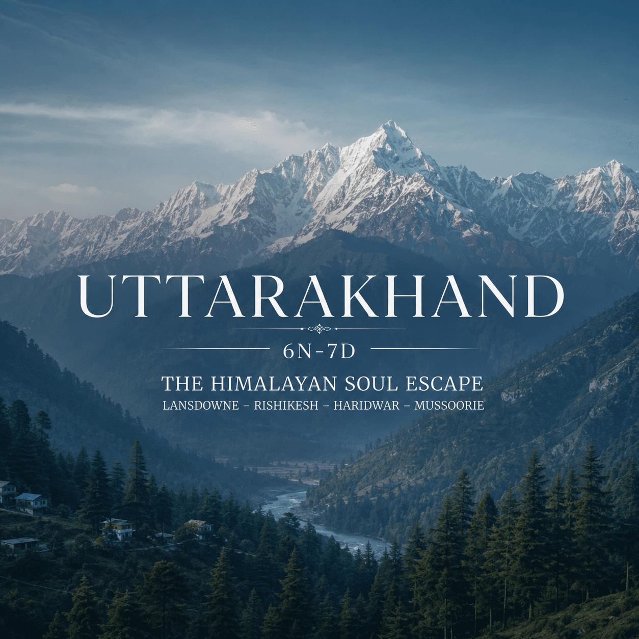UTTARAKHAND | 6N-7D | THE HIMALAYAN SOUL ESCAPE LANSDOWNE – RISHIKESH – HARIDWAR – MUSSOORIE