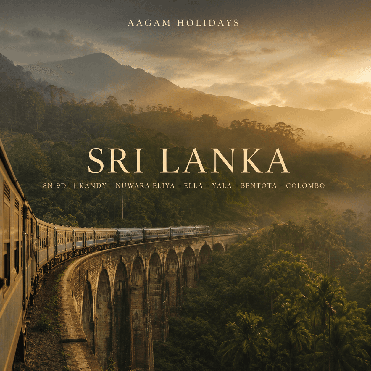 SRI LANKA | 8N-9D | KANDY – NUWARA ELIYA – ELLA – YALA – BENTOTA – COLOMBO
