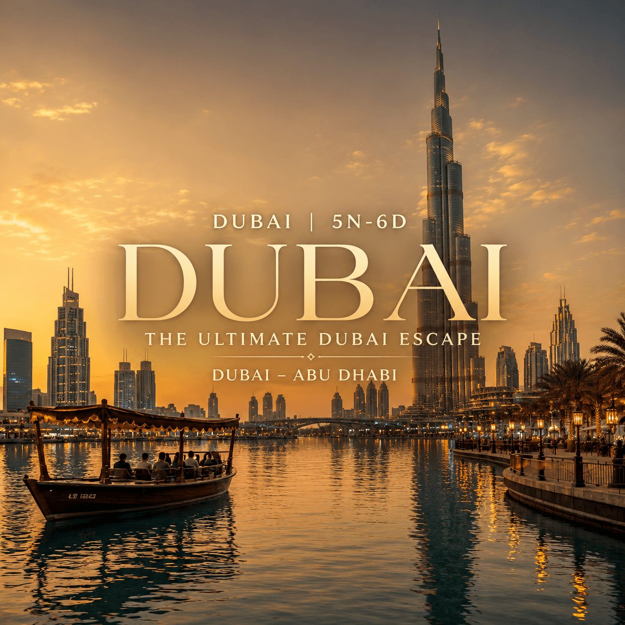 DUBAI | 5N-6D | THE ULTIMATE DUBAI ESCAPE | DUBAI – ABU DHABI