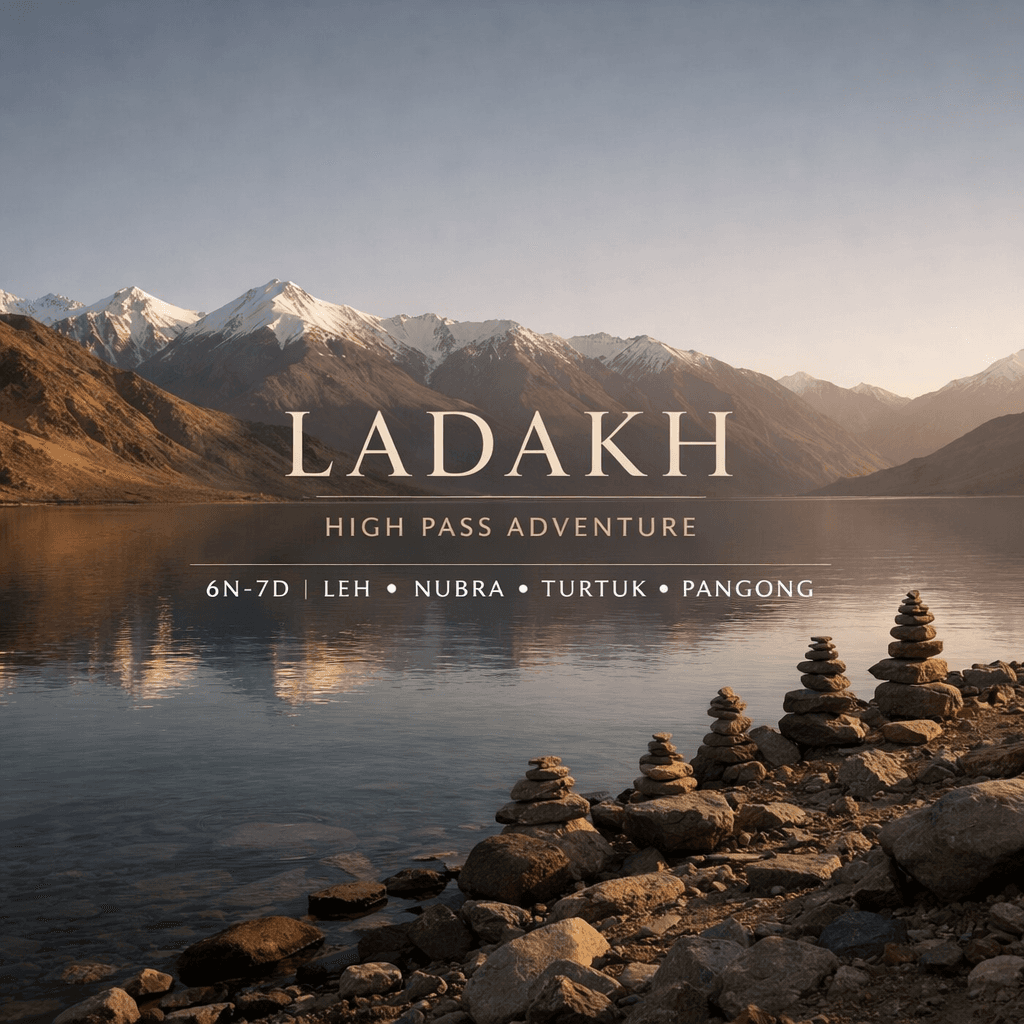 LADAKH | 6N-7D | HIGH PASS ADVENTURE | LEH ✦ NUBRA ✦ TURTUK ✦ PANGONG