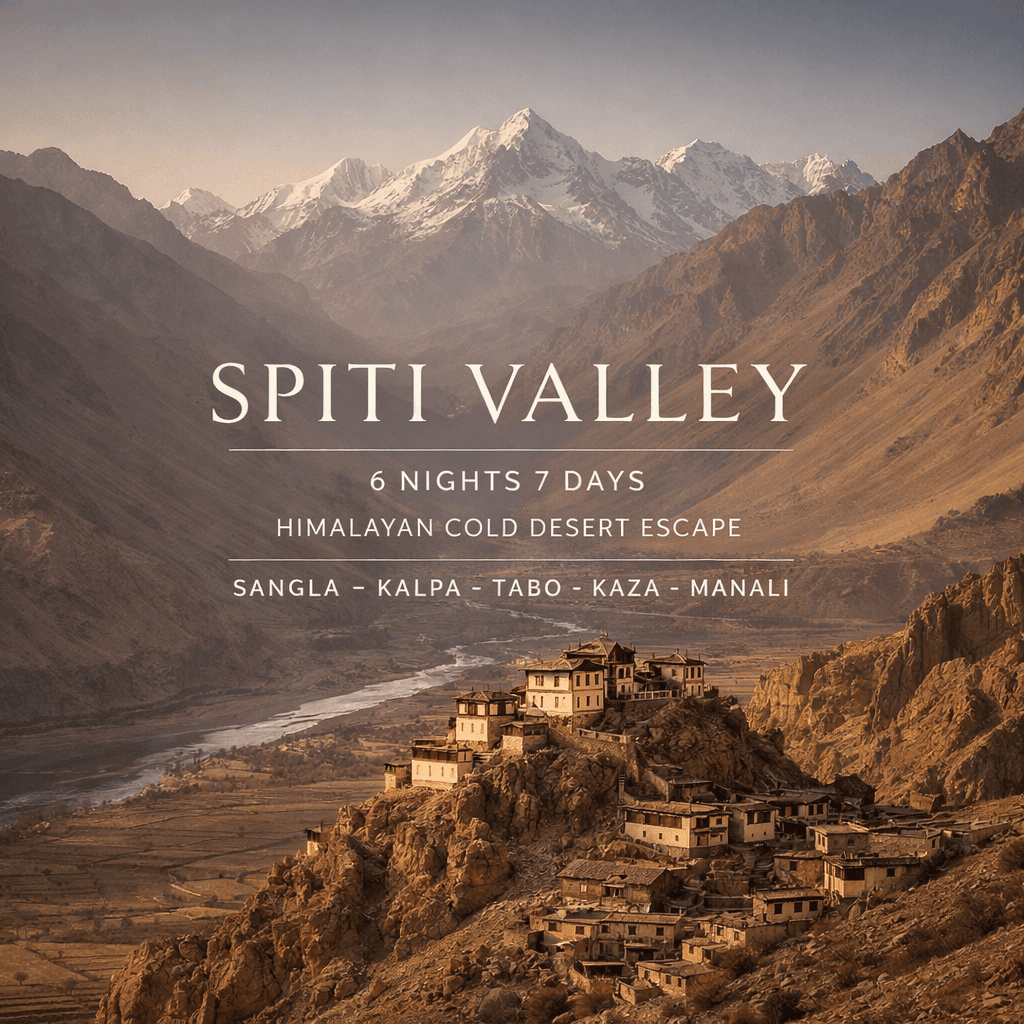 SPITI VALLEY | 6 NIGHTS 7 DAYS | HIMALAYAN COLD DESERT ESCAPE | SANGLA – KALPA – TABO – KAZA – MANALI