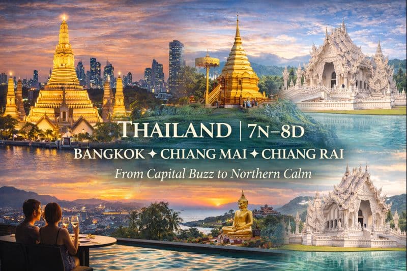 THAILAND | 7N–8D | BANGKOK ✦ CHIANG MAI ✦ CHIANG RAI From Capital Buzz to Northern Calm