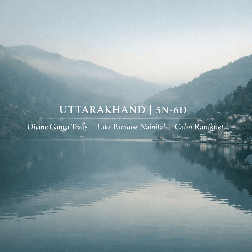 UTTARAKHAND | 5N-6D | Divine Ganga Trails – Lake Paradise Nainital – Calm Ranikhet