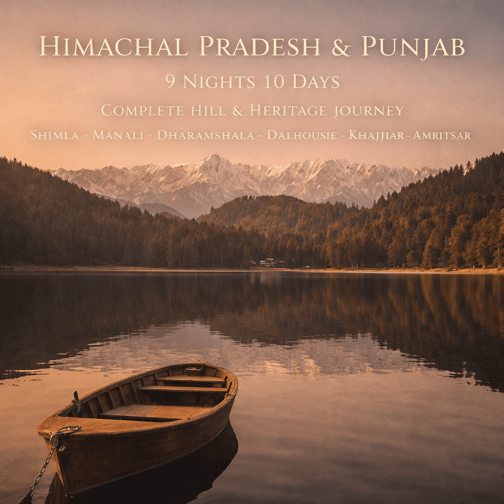 HIMACHAL PRADESH & PUNJAB | 9 NIGHTS 10 DAYS | COMPLETE HILL & HERITAGE JOURNEY | SHIMLA – MANALI – DHARAMSHALA – DALHOUSIE – KHAJJIAR – AMRITSAR
