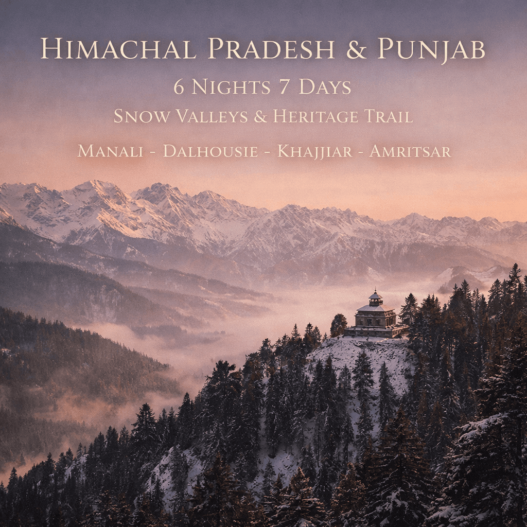 HIMACHAL PRADESH & PUNJAB | 6 NIGHTS 7 DAYS | SNOW VALLEYS & HERITAGE TRAIL | MANALI – DALHOUSIE – KHAJJIAR – AMRITSAR
