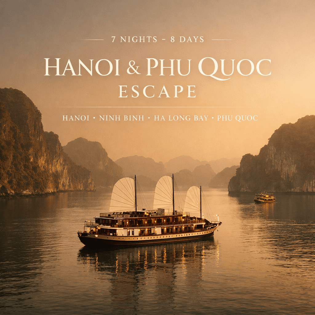 VIETNAM | 7 NIGHTS-8 DAYS | HANOI & PHU QUOC ESCAPE | Hanoi • Ninh Binh • Ha Long Bay • Phu Quoc - Standard
