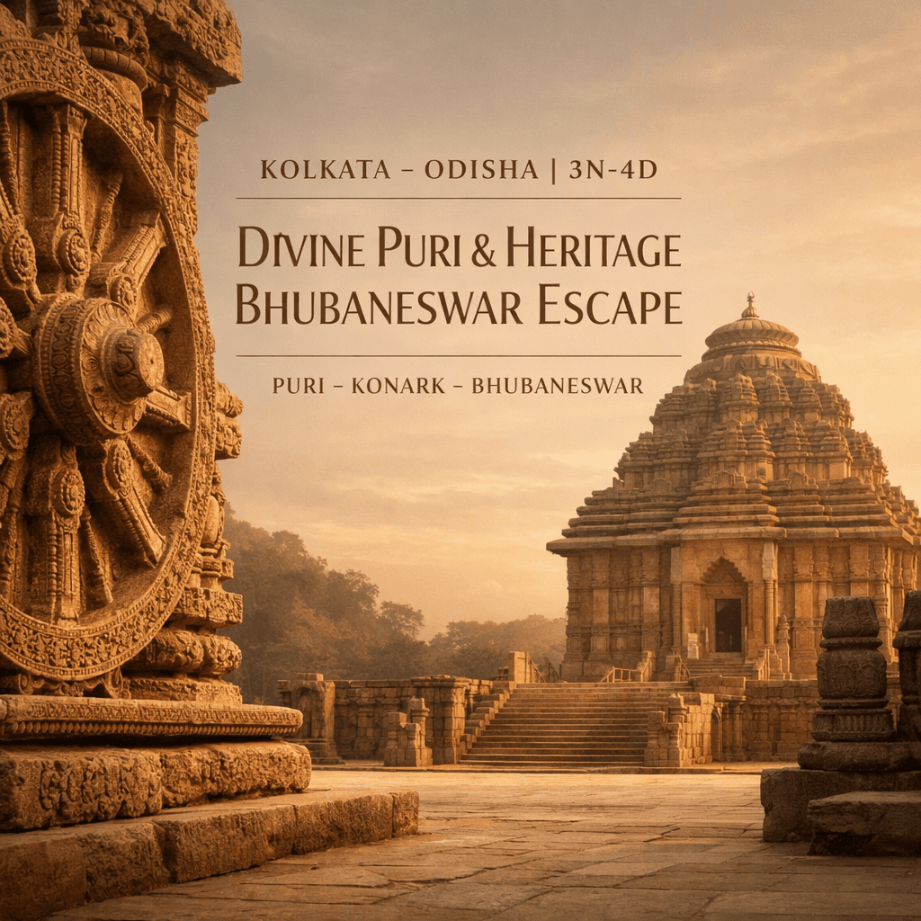 KOLKATA – ODISHA | 3N-4D | DIVINE PURI & HERITAGE BHUBANESWAR ESCAPE | PURI – KONARK – BHUBANESWAR