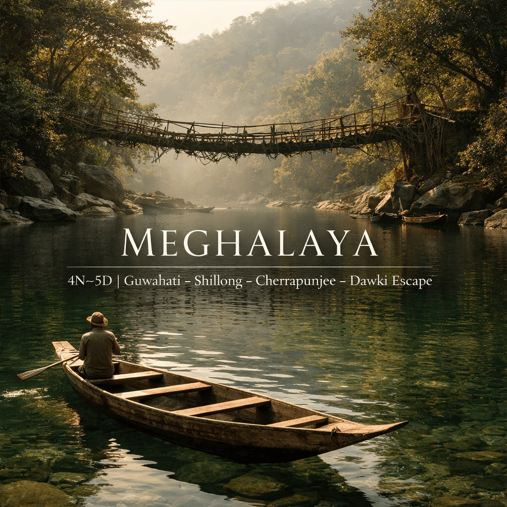 MEGHALAYA | 4N–5D | Guwahati – Shillong – Cherrapunjee – Dawki Escape