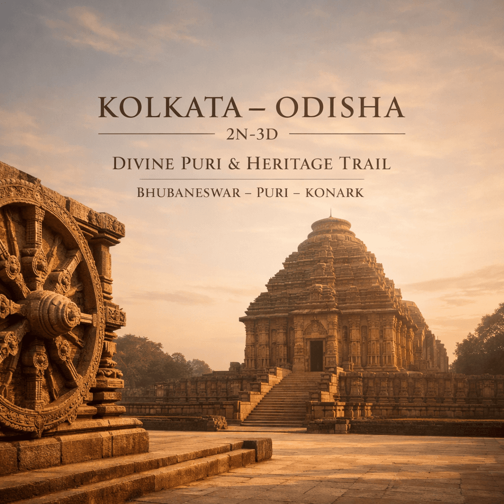 KOLKATA – ODISHA | 2N-3D | DIVINE PURI & HERITAGE TRAIL | BHUBANESWAR – PURI – KONARK