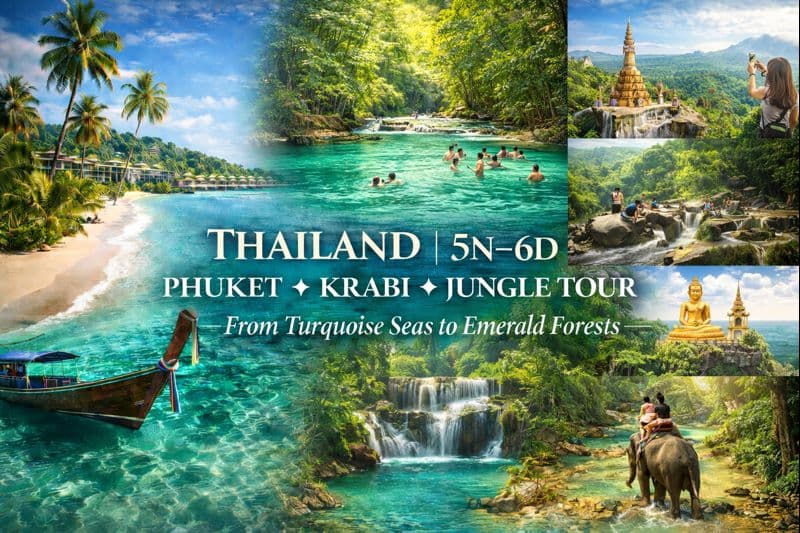 THAILAND | 5N–6D | PHUKET ✦ KRABI ✦ JUNGLE TOUR From Turquoise Seas to Emerald Forests