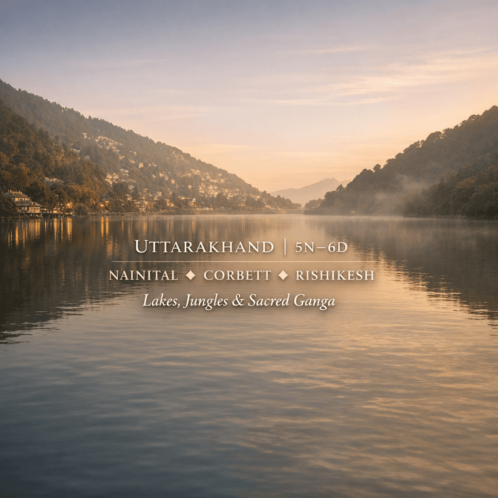 UTTARAKHAND | 5N–6D | NAINITAL ✦ CORBETT ✦ RISHIKESH Lakes, Jungles & Sacred Ganga
