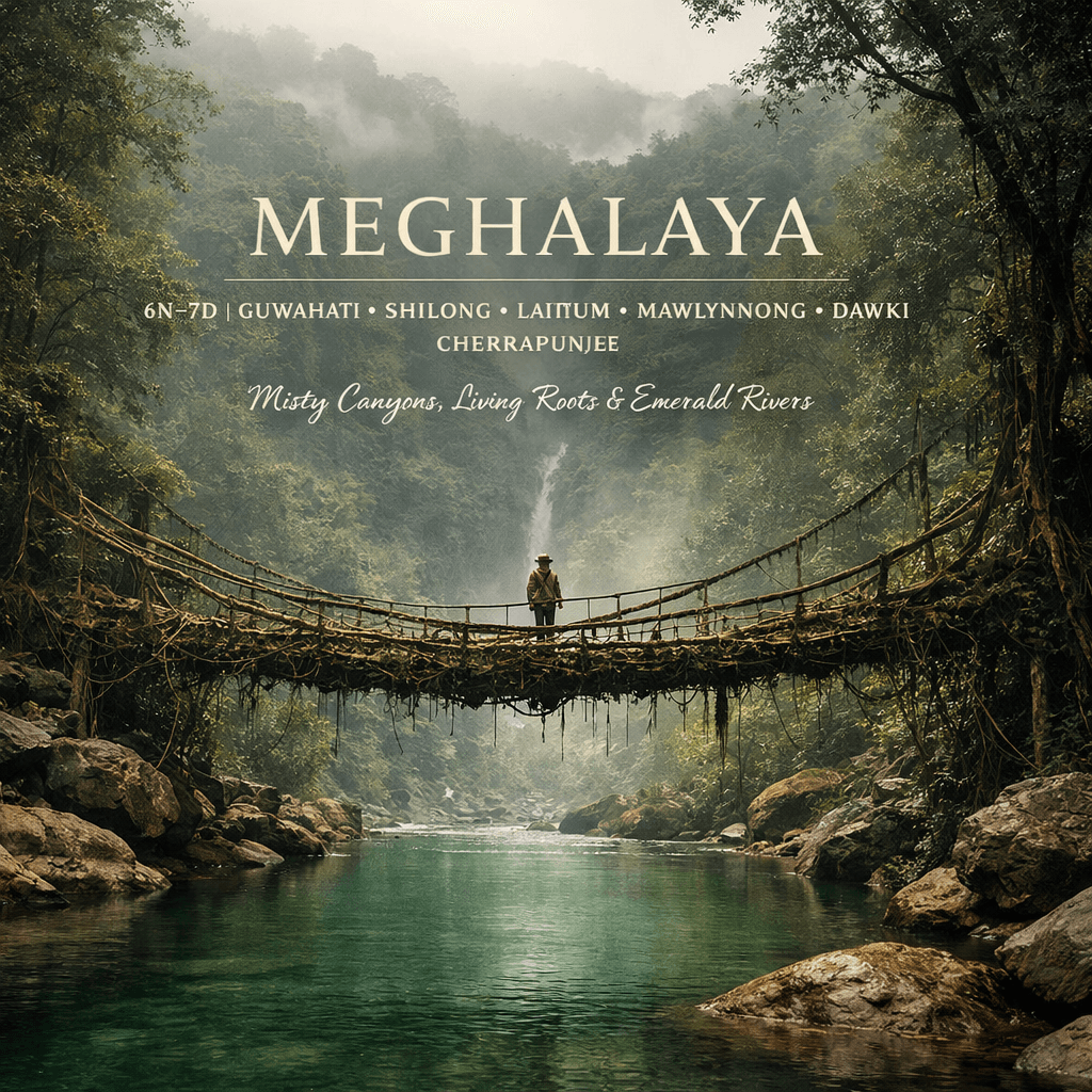 ASSAM & MEGHALAYA | 6N-7D | THE WILD & MISTY ESCAPE | KAZIRANGA – SHILLONG – CHERRAPUNJEE – GUWAHATI