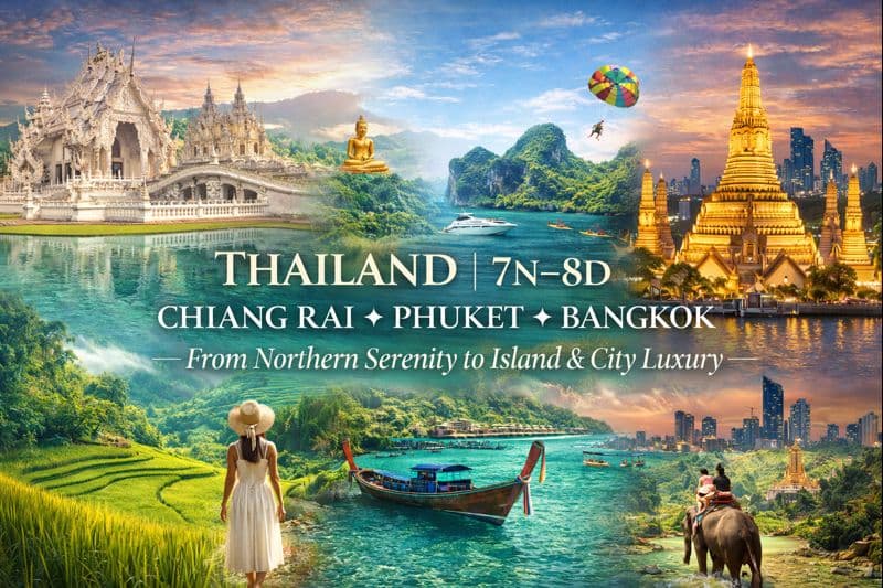 THAILAND | 7N–8D | CHIANG RAI ✦ PHUKET ✦ BANGKOK From Northern Serenity to Island & City Luxury