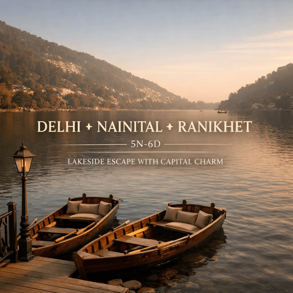 DELHI ✦ NAINITAL ✦ RANIKHET | 5N-6D | LAKESIDE ESCAPE WITH CAPITAL CHARM | DELHI ✦ NAINITAL ✦ RANIKHET