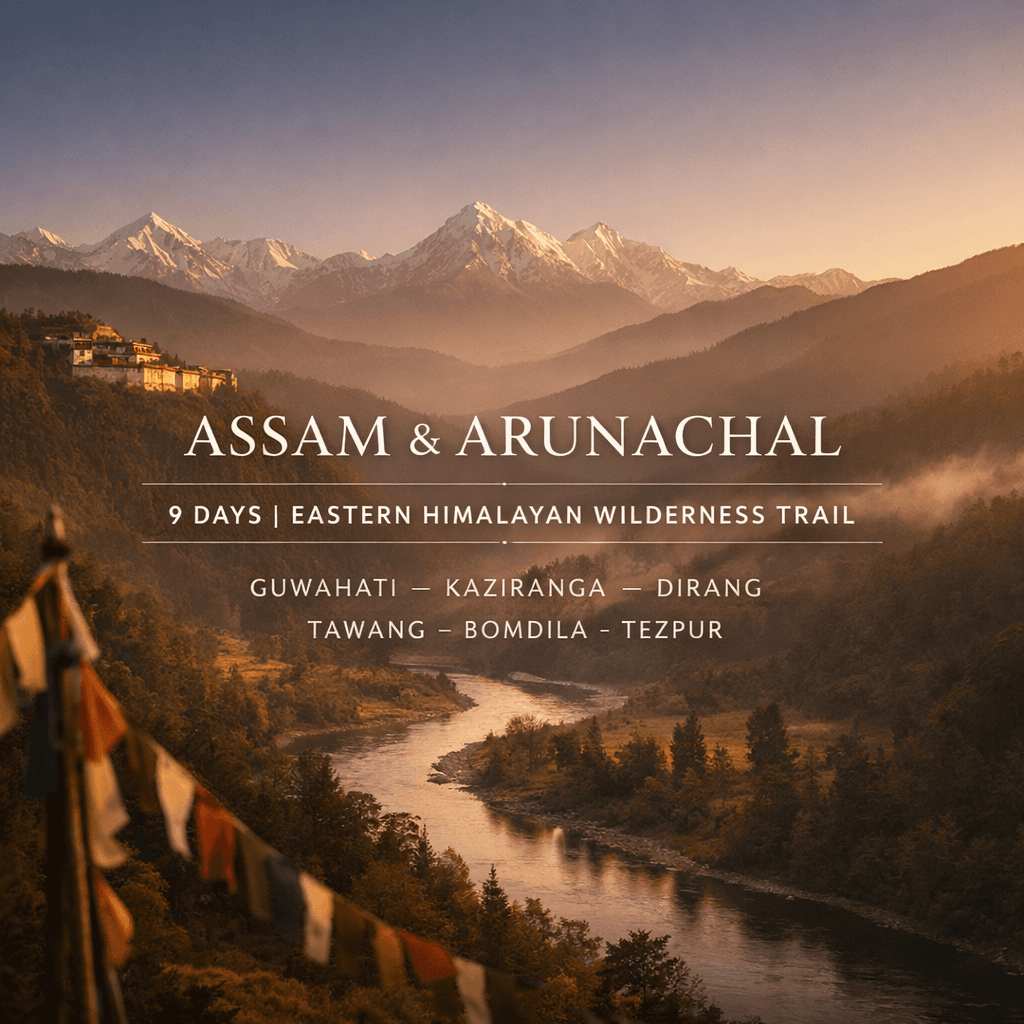 ASSAM & ARUNACHAL | 9 DAYS | EASTERN HIMALAYAN WILDERNESS TRAIL | GUWAHATI – KAZIRANGA – DIRANG – TAWANG – BOMDILA – TEZPUR
