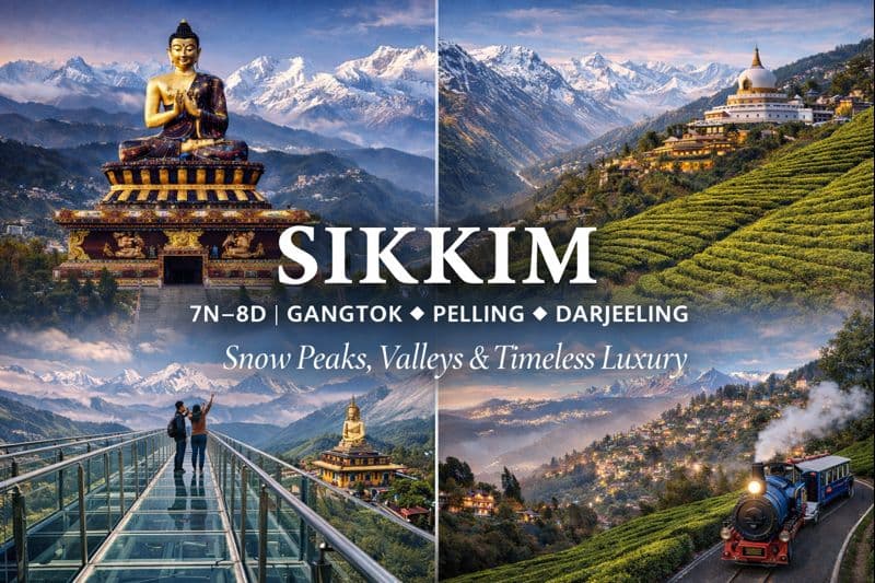 SIKKIM | 7N–8D | GANGTOK ✦ PELLING ✦ DARJEELING Snow Peaks, Valleys & Timeless Luxury