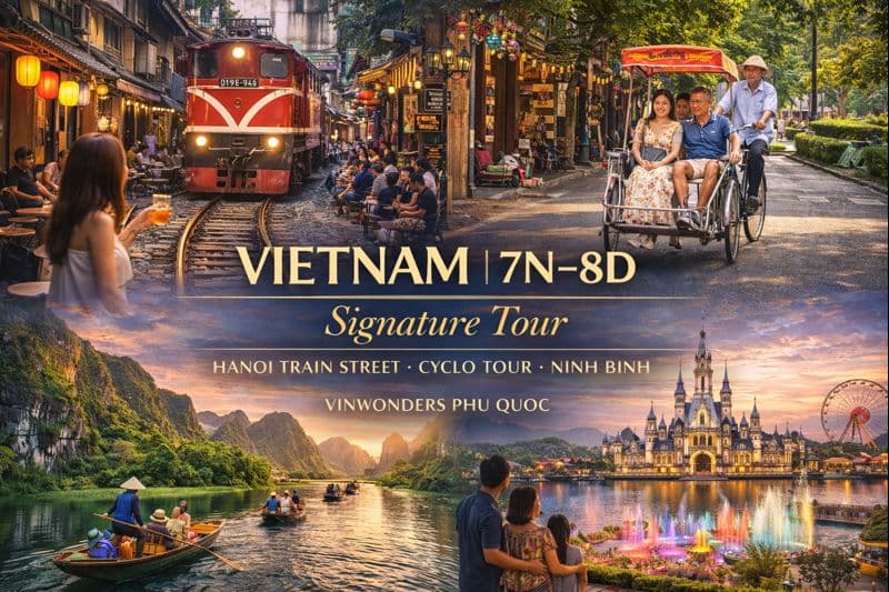VIETNAM | 7N–8D | Signature Tour | Hanoi • Ninh Binh • Phu Quoc • Da Nang
