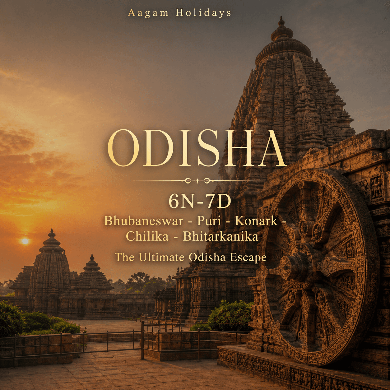 ODISHA | 6N-7D | Bhubaneswar - Puri - Konark - Chilika - Bhitarkanika | The Ultimate Odisha Escape